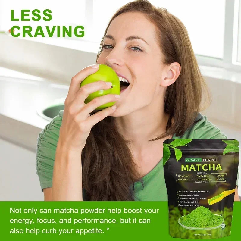 Wholesale 100% Natural Matcha Powder 100g/bag Milk Drink Green Tea