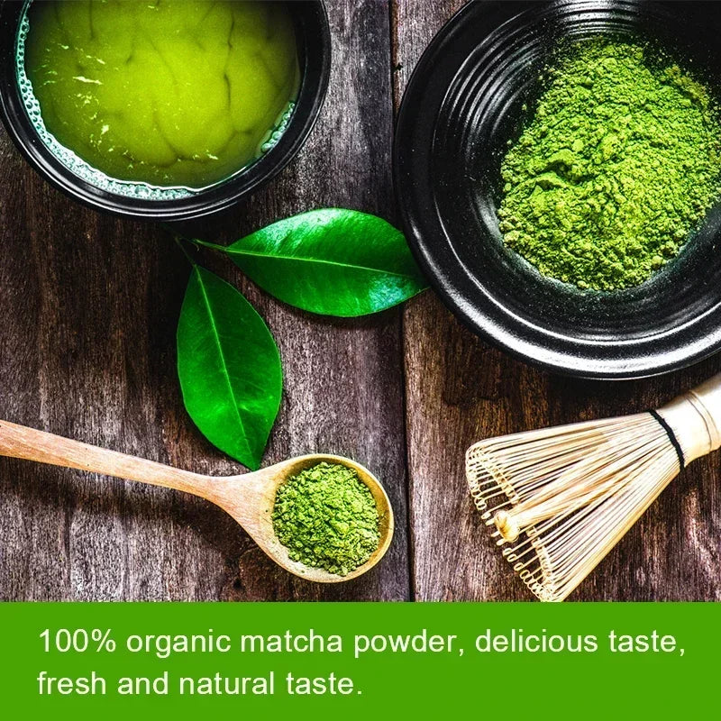 Wholesale 100% Natural Matcha Powder 100g/bag Milk Drink Green Tea