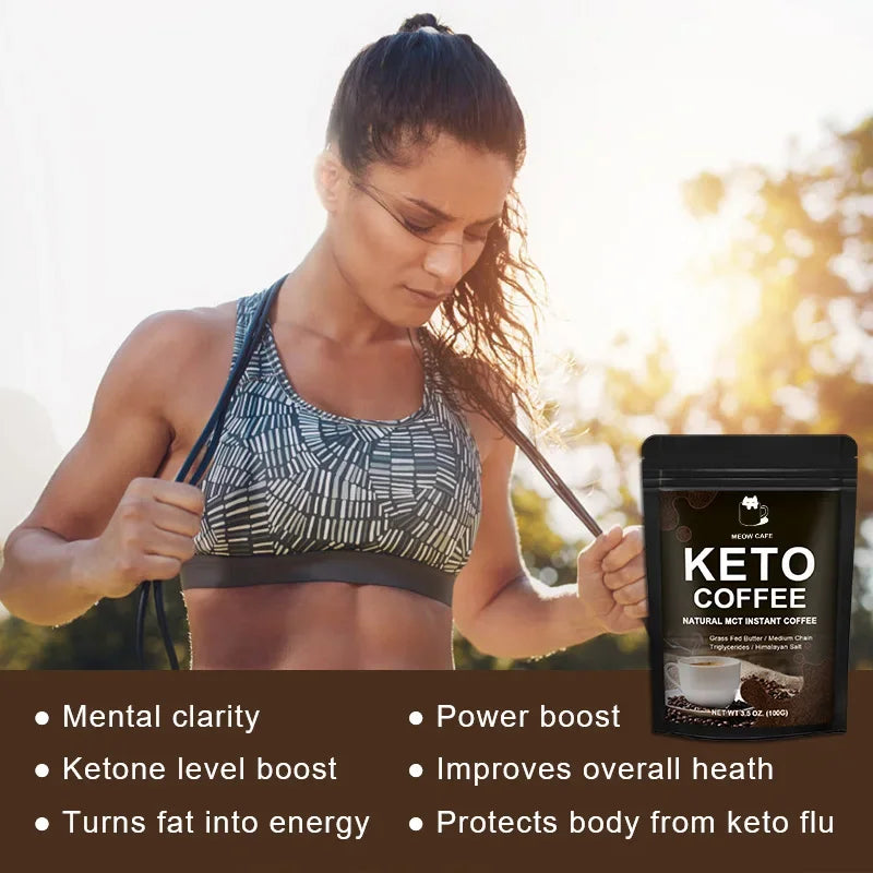 Keto Coffee Slimming Product Fat Burning Body Belly Waist Losing Weight Loss Cellulite Slim Beauty Tool Product