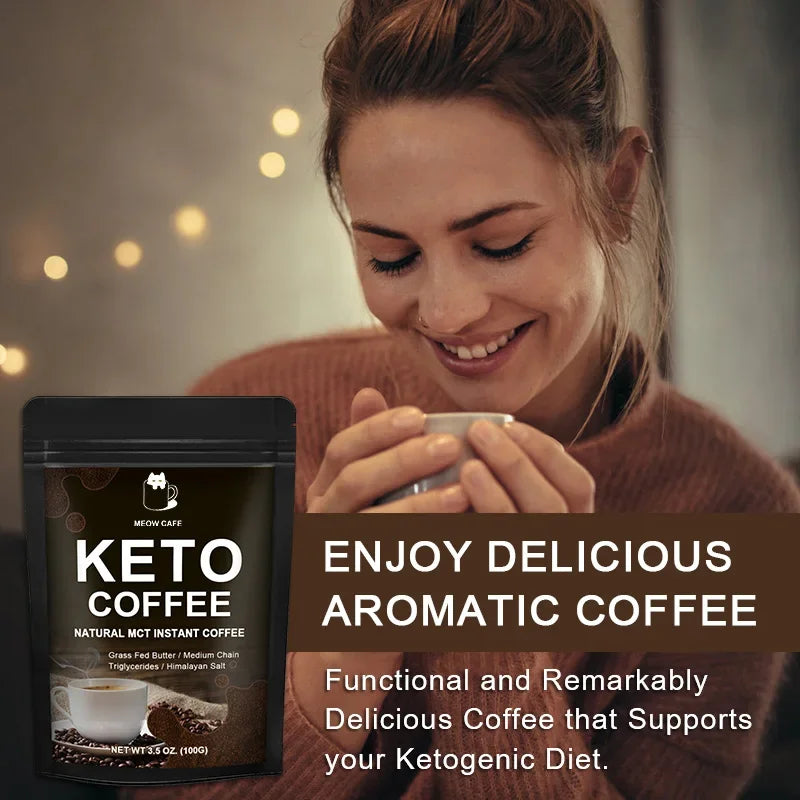 Keto Coffee Slimming Product Fat Burning Body Belly Waist Losing Weight Loss Cellulite Slim Beauty Tool Product