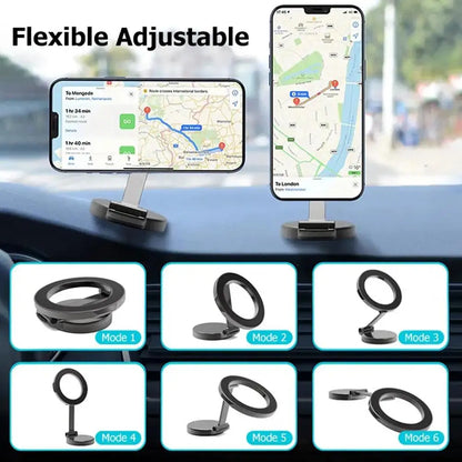 Car magnetic 360 rotation phone holder.