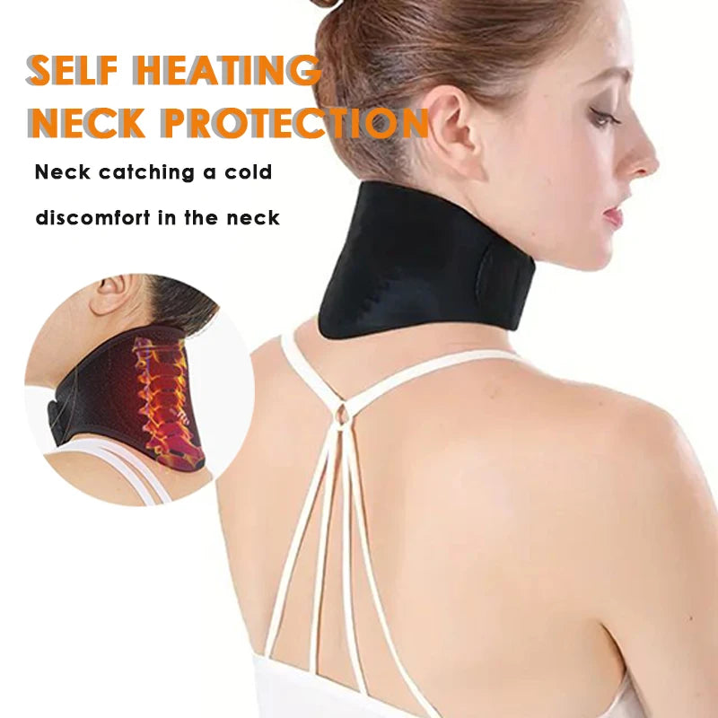 Self-Heating Neck Support Brace Magnetic Cervical Massage for Relaxation and Warmth No Need for Electricity Reusable