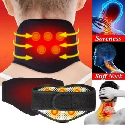 Self-Heating Neck Support Brace Magnetic Cervical Massage for Relaxation and Warmth No Need for Electricity Reusable