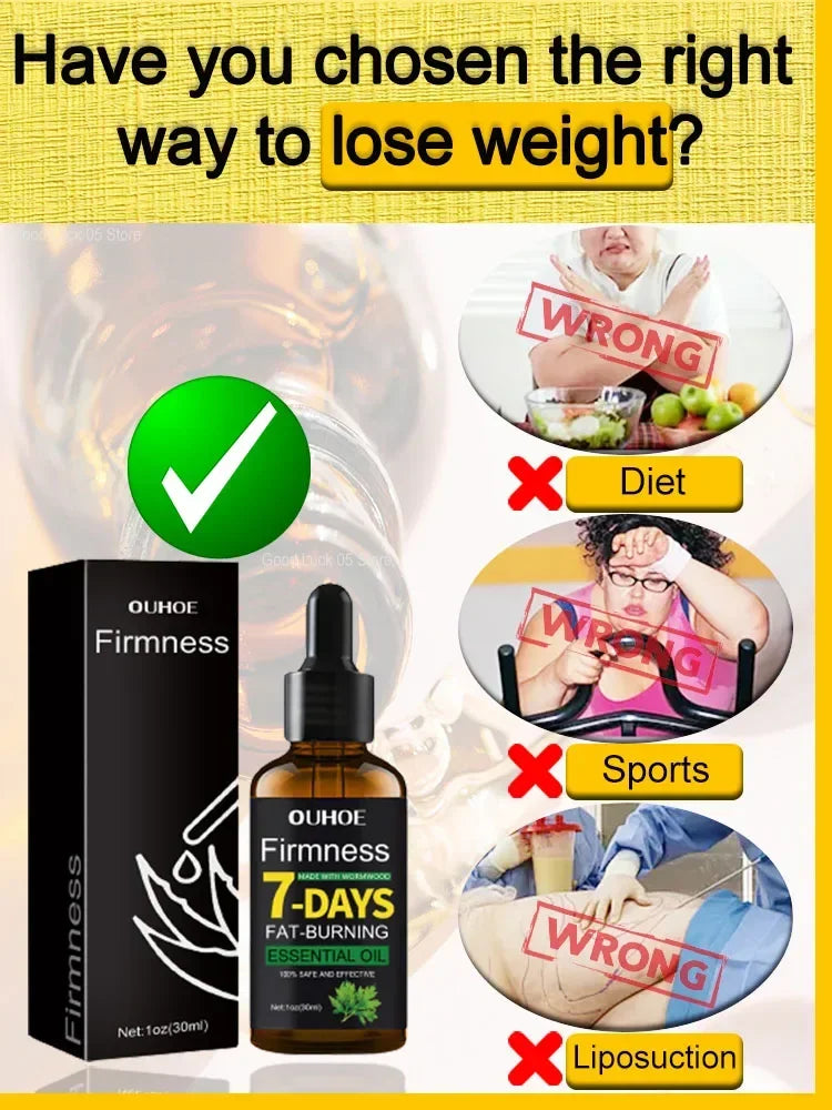 Slimming Oil Fat Burning Belly Loss Fat Lose Weight Slim Down Natural Plant Extracted Weight Lose Slimming Essential Oils