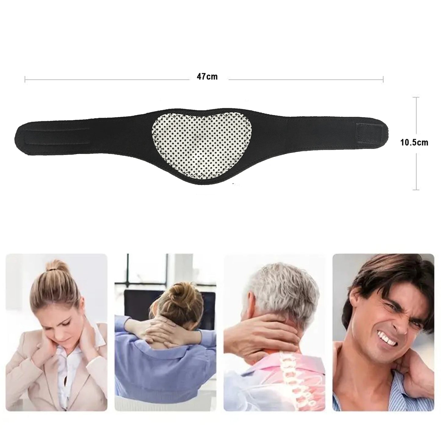 Self-Heating Neck Support Brace Magnetic Cervical Massage for Relaxation and Warmth No Need for Electricity Reusable