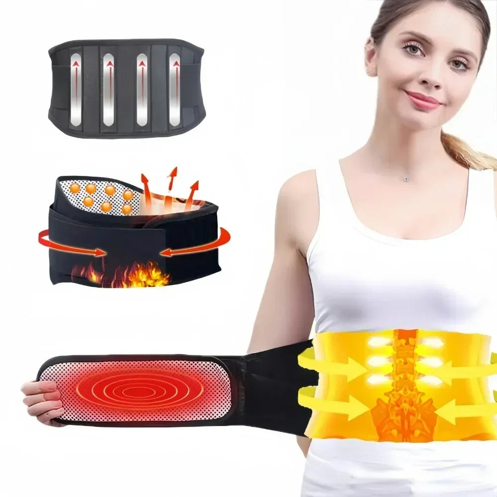 Adjustable Waist Tourmaline Self Heating Magnetic Therapy Back Waist Support Belt Lumbar Brace Massage Band Health Care medical