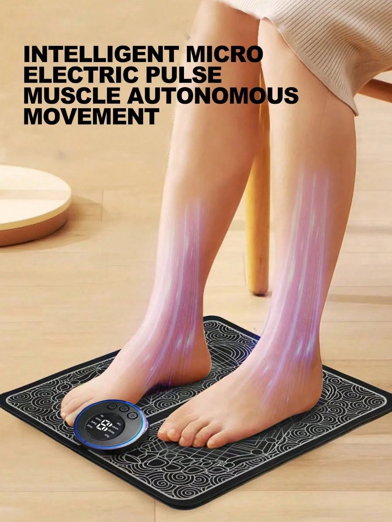 Foot Massager Foot Therapy Machine EMS Foot Massage Pad Pulse Fully Automatic Foot Meridian Pressing Device