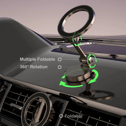 Car magnetic 360 rotation phone holder.